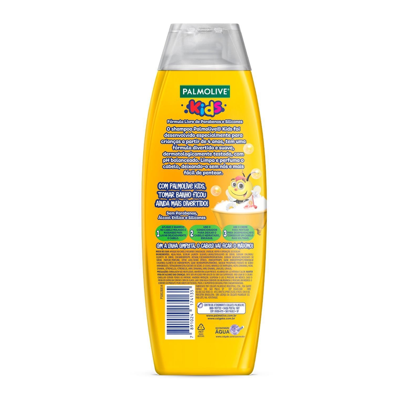 Shampoo para crianças Palmolive Kids Todo Tipo de Cabelo 350ml — imagem 4 | Drogaria Taveira