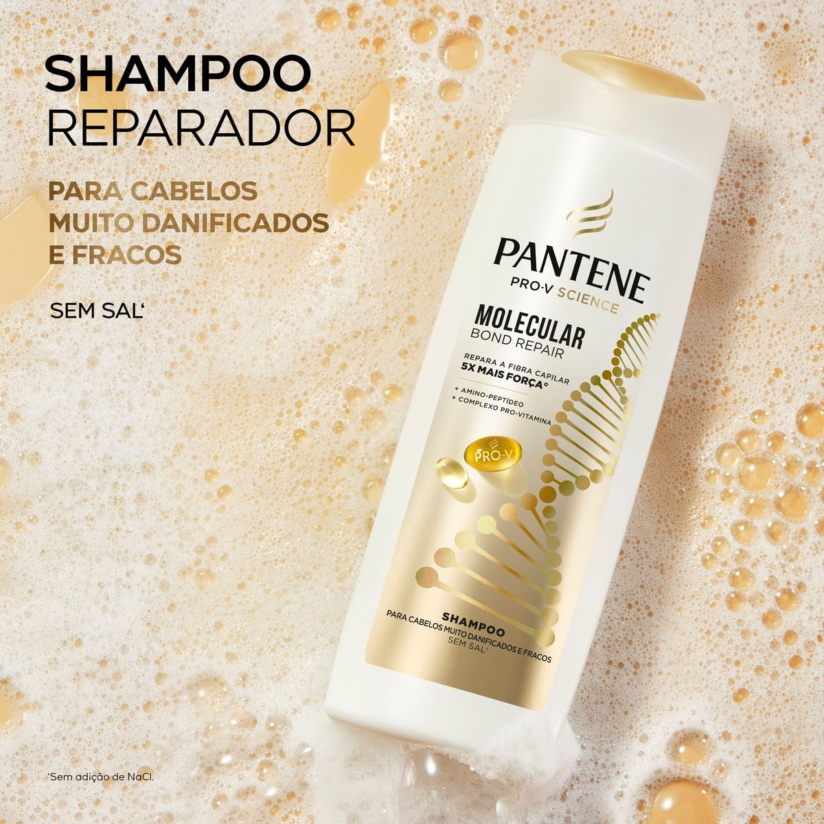 Shampoo Reparador Pantene Molecular Bond Repair 300ml — imagem 4 | Drogaria Taveira