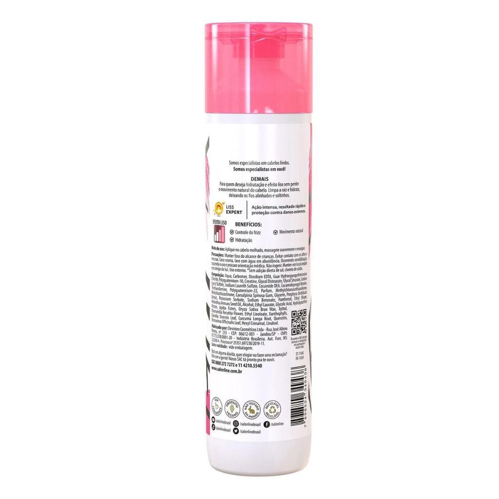 Shampoo Salon Line - Meu Liso Demais 300ml — imagem 3 | Drogaria Taveira