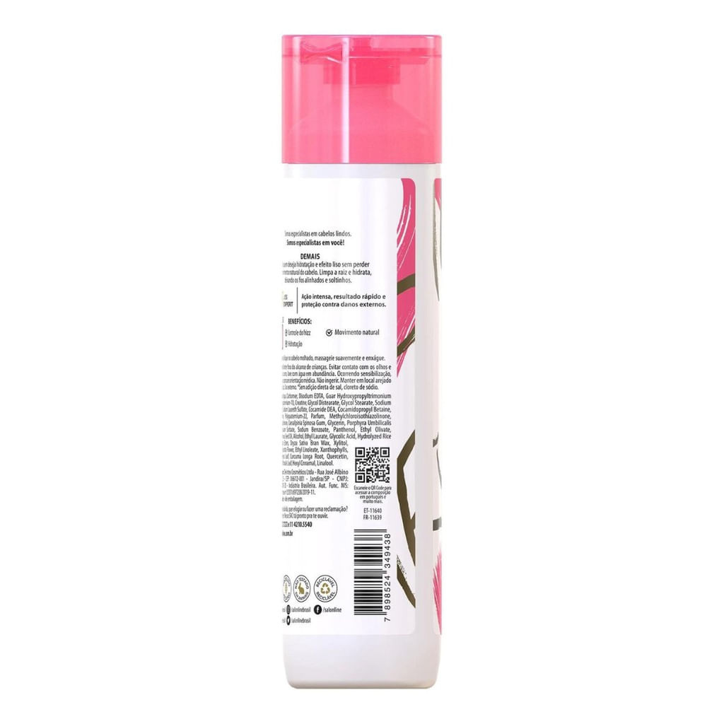 Shampoo Salon Line - Meu Liso Demais 300ml — imagem 4 | Drogaria Taveira