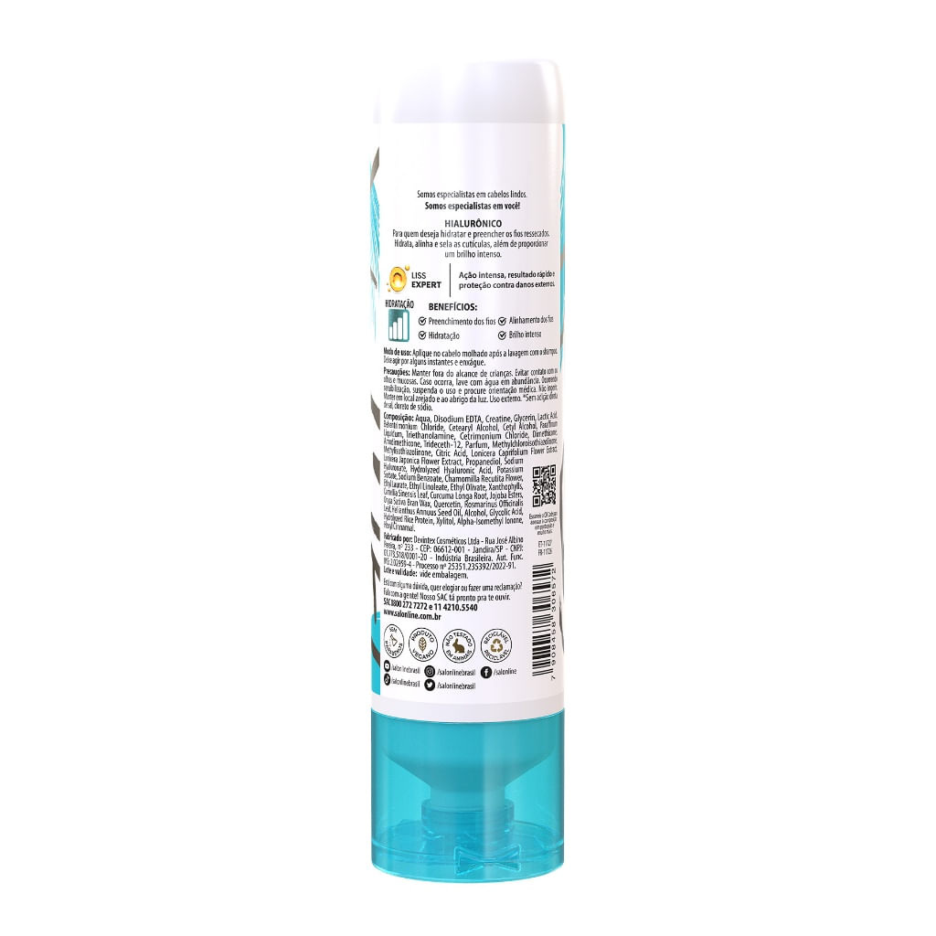 Shampoo Salon Line - SOS Ácido Hialurônico 300ml — imagem 2 | Drogaria Taveira