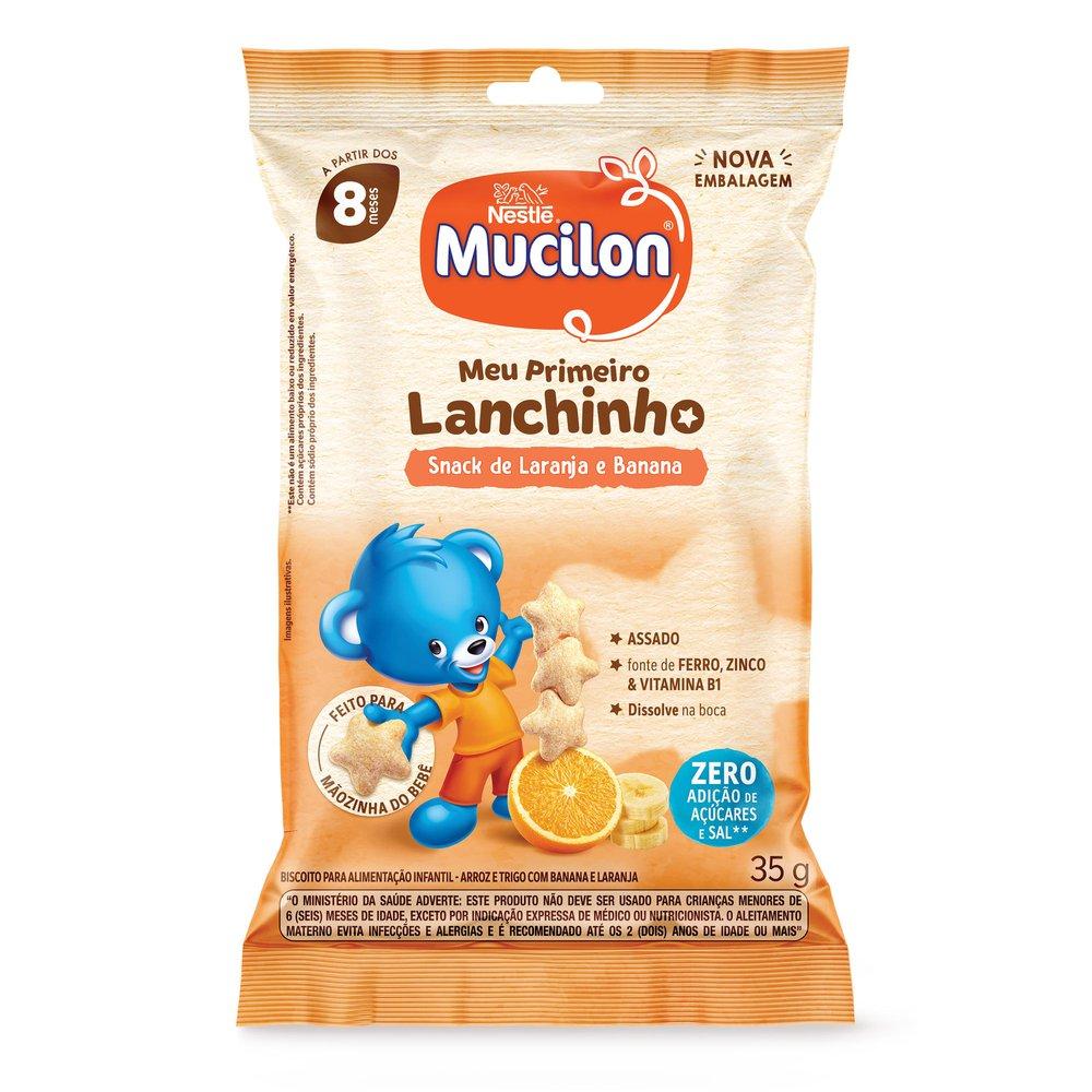 Snack Infantil Mucilon Meu Primeiro Lanchinho Sabor Laranja e Banana 35g — Mucilon | Drogaria Taveira