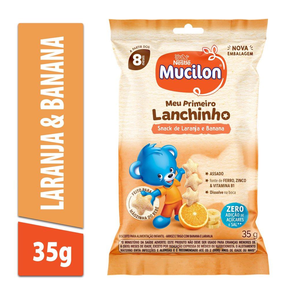 Snack Infantil Mucilon Meu Primeiro Lanchinho Sabor Laranja e Banana 35g — imagem 2 | Drogaria Taveira