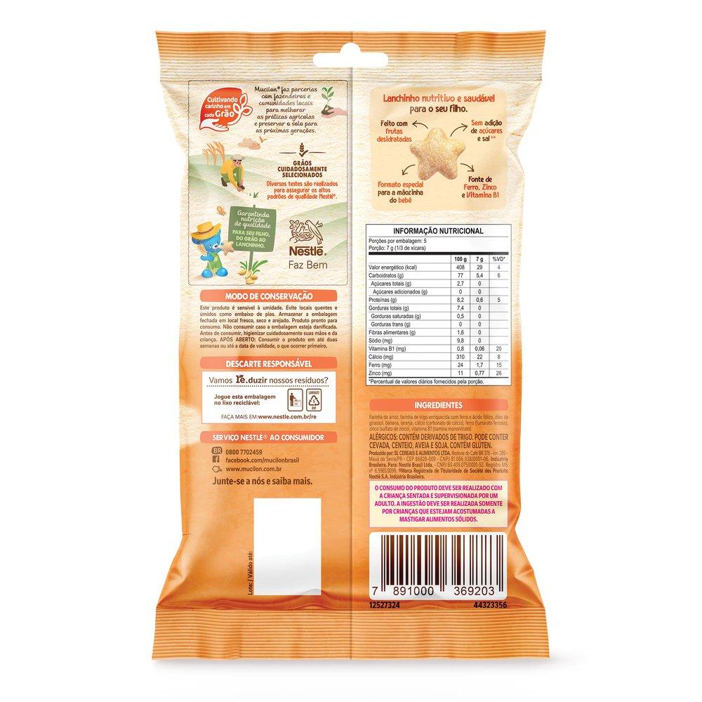 Snack Infantil Mucilon Meu Primeiro Lanchinho Sabor Laranja e Banana 35g — imagem 3 | Drogaria Taveira