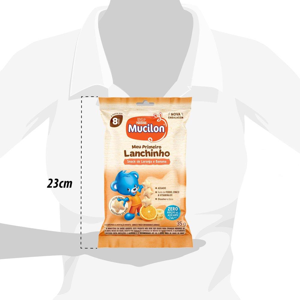 Snack Infantil Mucilon Meu Primeiro Lanchinho Sabor Laranja e Banana 35g — imagem 4 | Drogaria Taveira