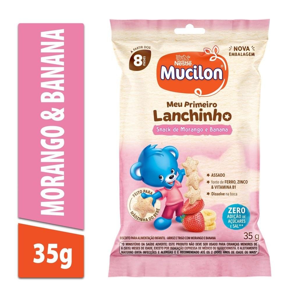 Snack Infantil Mucilon Meu Primeiro Lanchinho Sabor Morango e Banana 35g — imagem 2 | Drogaria Taveira