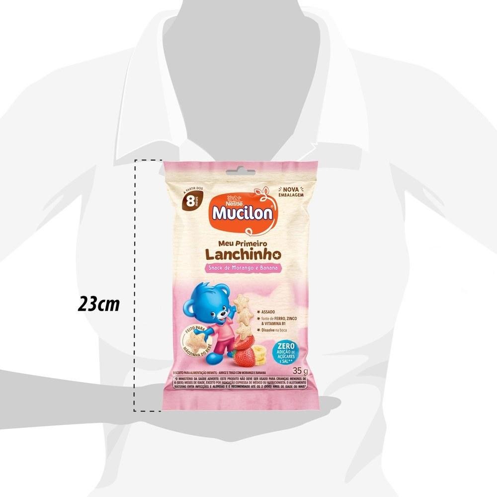 Snack Infantil Mucilon Meu Primeiro Lanchinho Sabor Morango e Banana 35g — imagem 4 | Drogaria Taveira