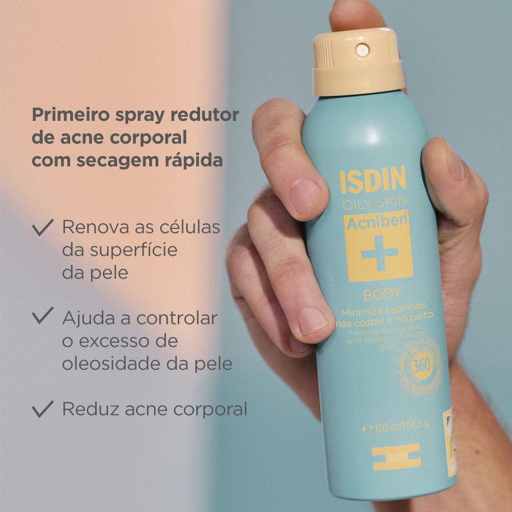 Spray Corporal ISDIN Acniben Antiacne 150ml — imagem 3 | Drogaria Taveira