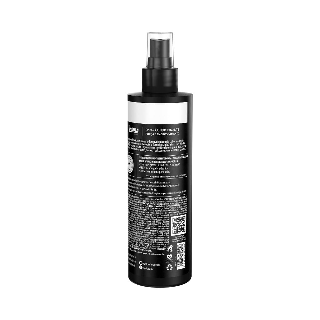 Spray SOS Bomba Força e Engrossamento 240ml — imagem 3 | Drogaria Taveira