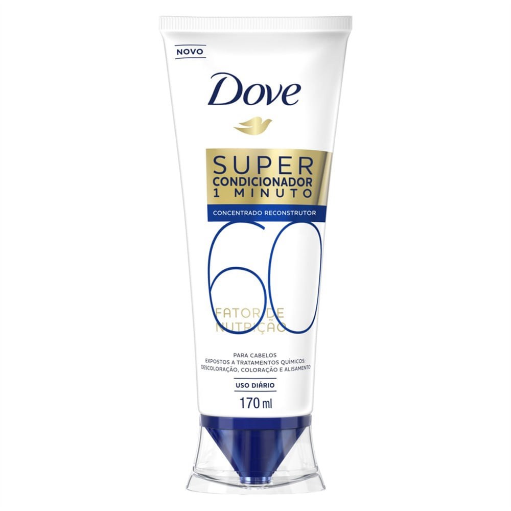 Super Condicionador Dove 1 Minuto Fator de Nutrição 60 170ml — imagem 2 | Drogaria Taveira