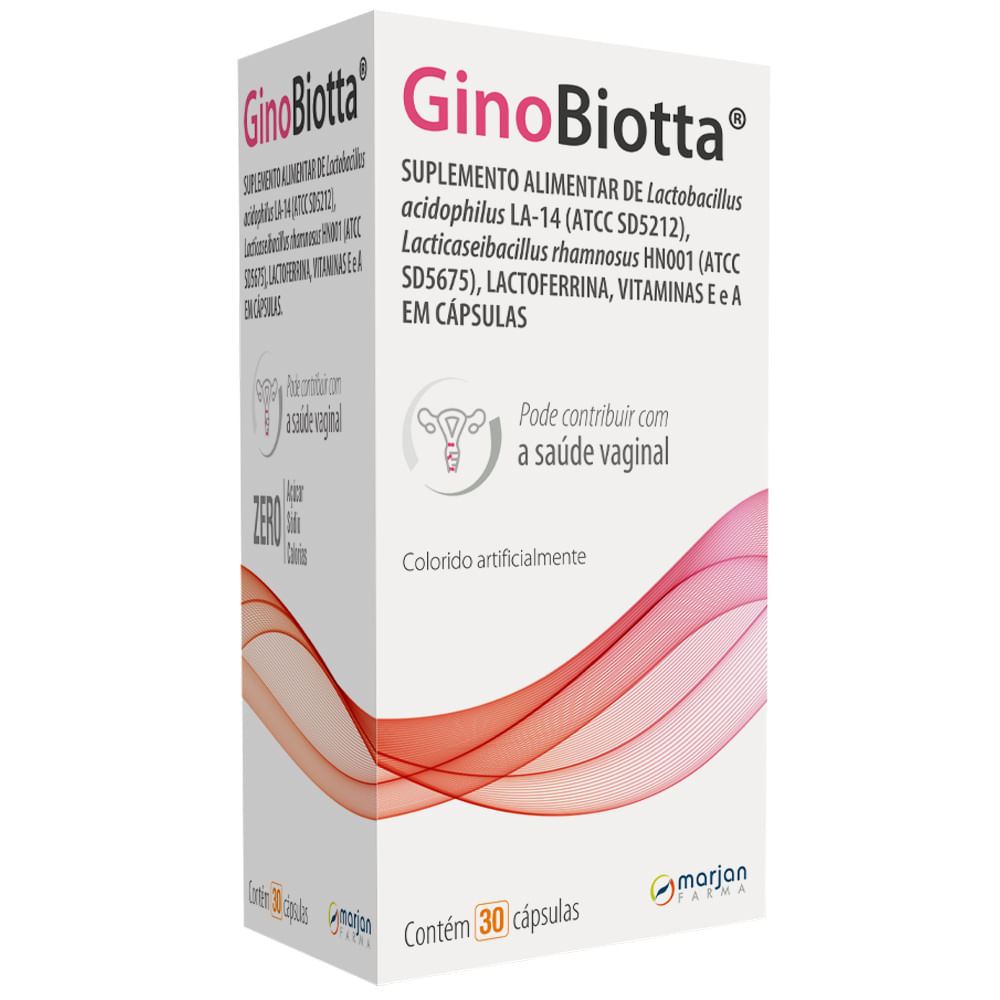 Suplemento Alimentar Ginobiotta 30 Cápsulas — Marjan | Drogaria Taveira