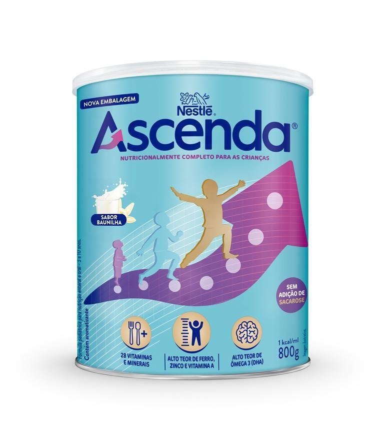 Suplemento Alimentar Infantil Ascenda Sabor Baunilha 800g — Ascenda | Drogaria Taveira