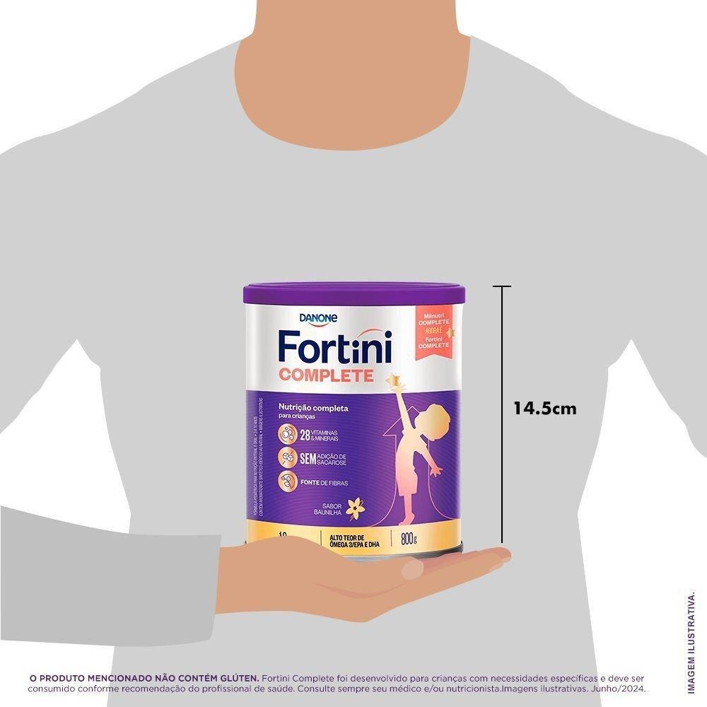 Suplemento Alimentar Infantil Fortini Complete Sabor Baunilha 800g — imagem 2 | Drogaria Taveira
