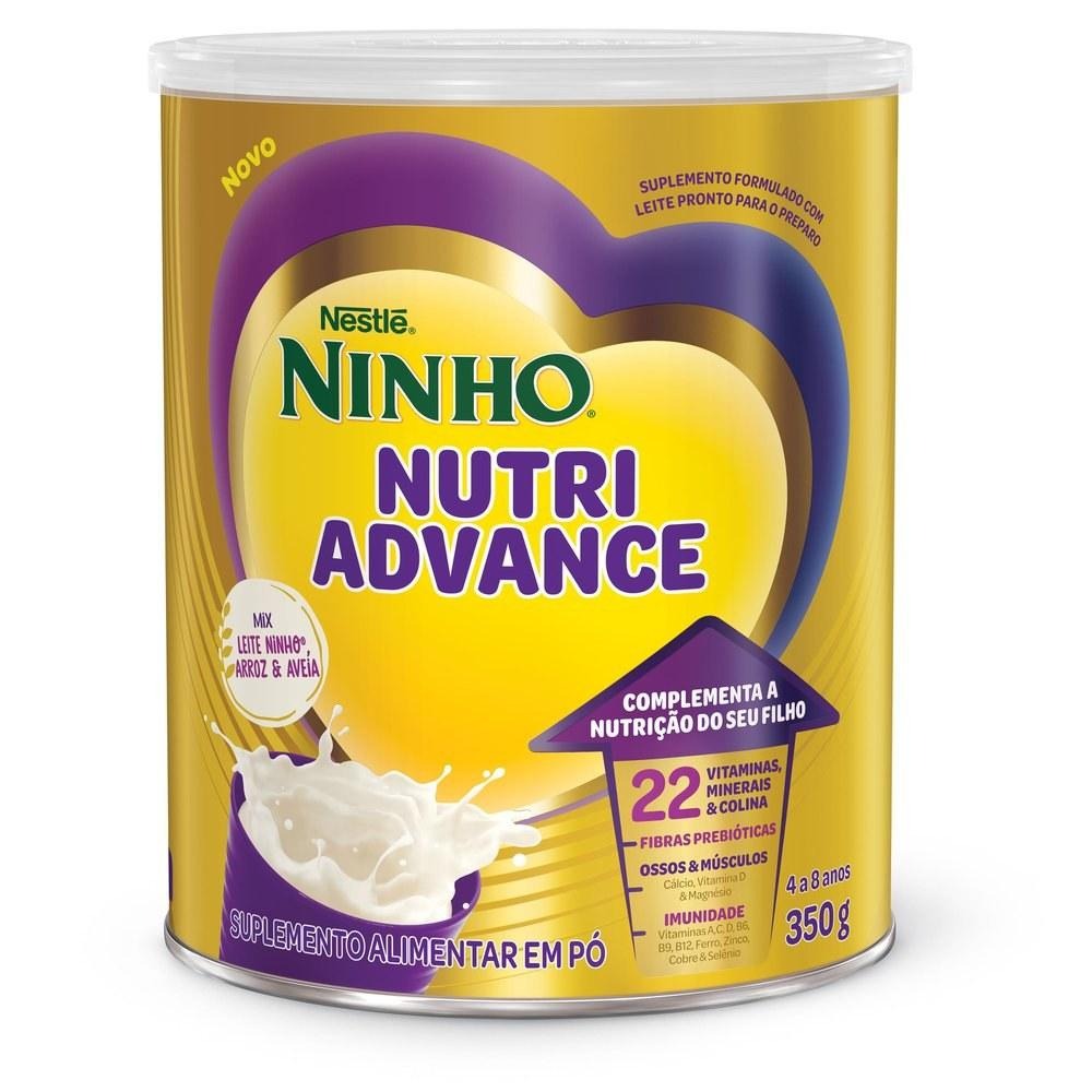 Suplemento Alimentar Infantil Ninho Nutriadvance de 4 a 8 anos Sabor Baunilha 350g — Nestle | Drogaria Taveira