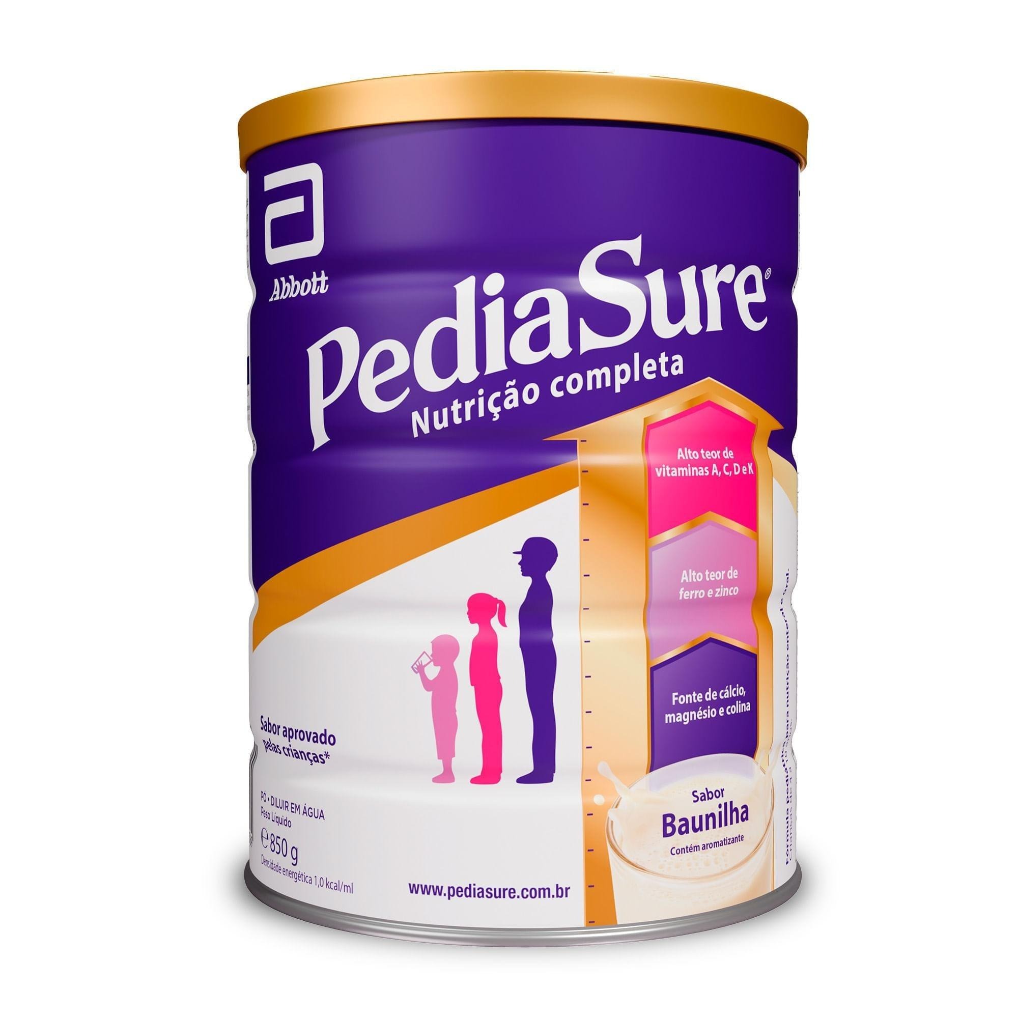 Suplemento Alimentar Infantil Pediasure Complete Sabor Baunilha +4 Anos 850g — imagem 2 | Drogaria Taveira