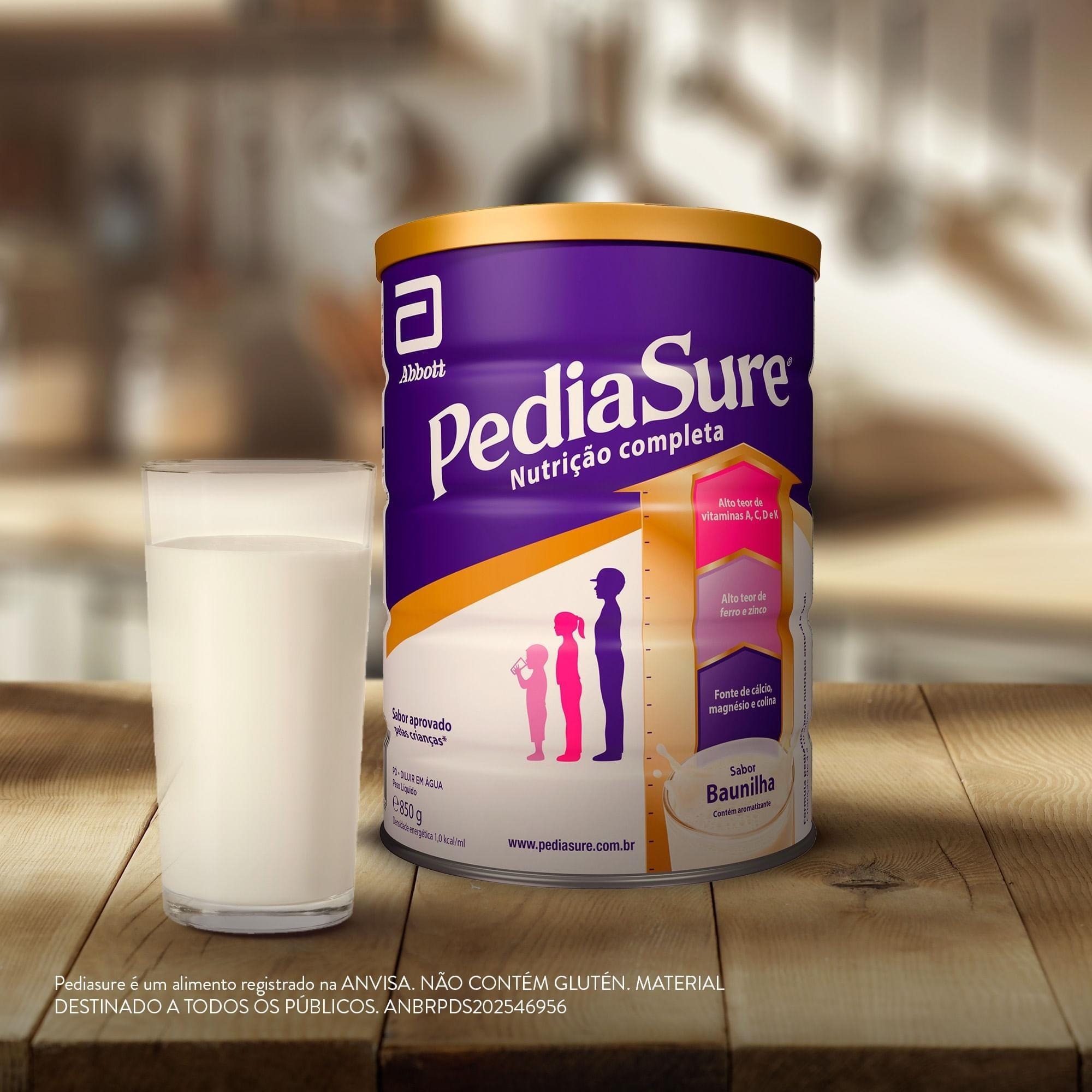 Suplemento Alimentar Infantil Pediasure Complete Sabor Baunilha +4 Anos 850g — imagem 3 | Drogaria Taveira