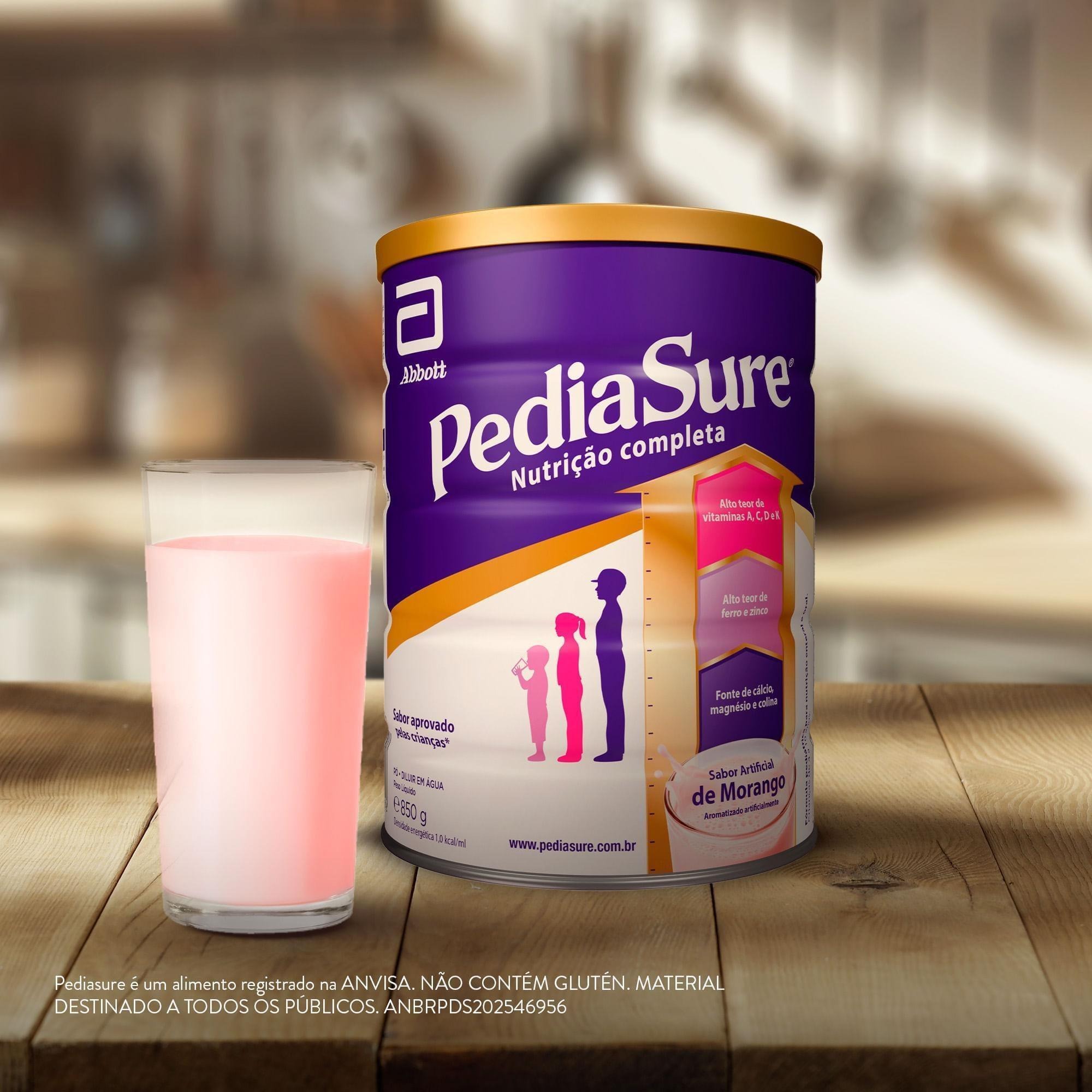 Suplemento Alimentar Infantil PediaSure Complete Sabor Chocolate +4 anos 850g — imagem 4 | Drogaria Taveira