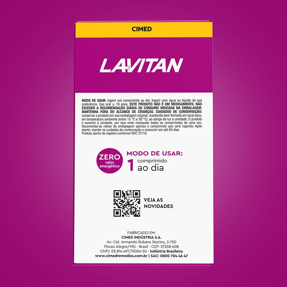 Suplemento Alimentar Lavitan AZ Mulher 60 Comprimidos — imagem 2 | Drogaria Taveira