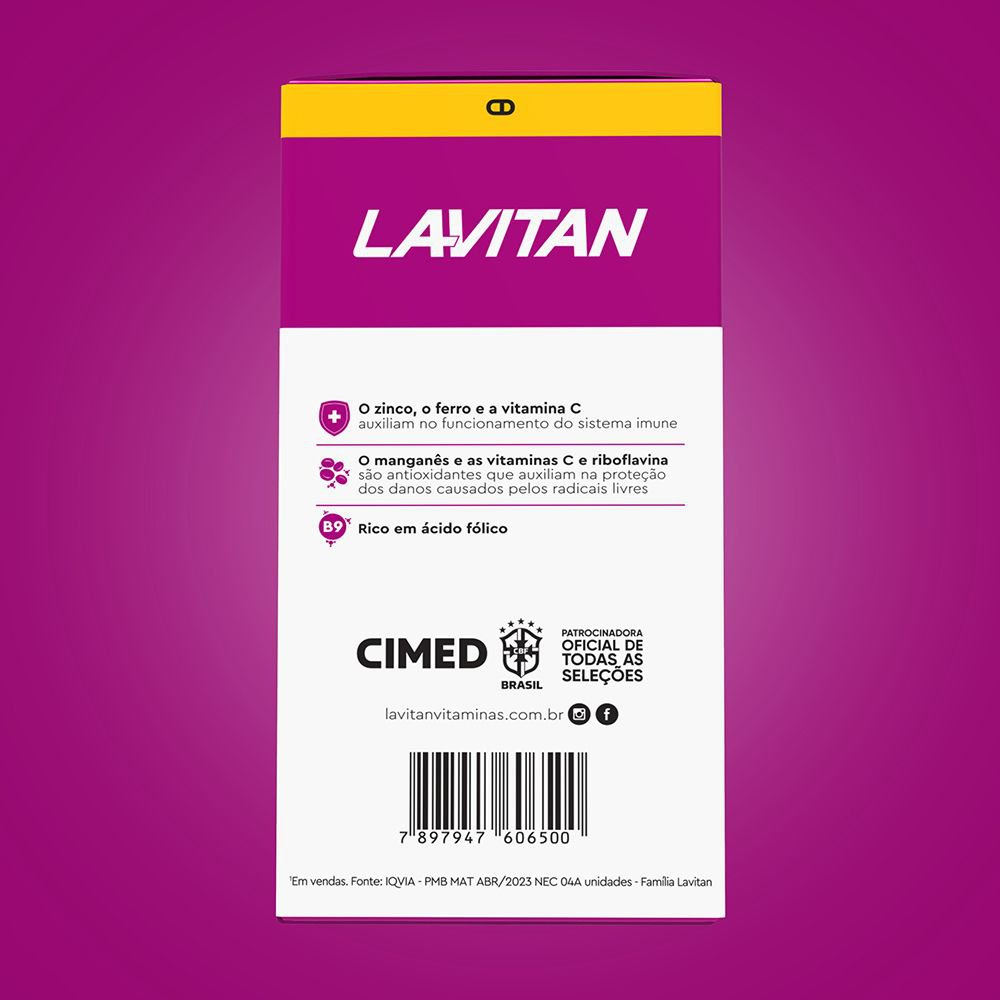 Suplemento Alimentar Lavitan AZ Mulher 60 Comprimidos — imagem 4 | Drogaria Taveira