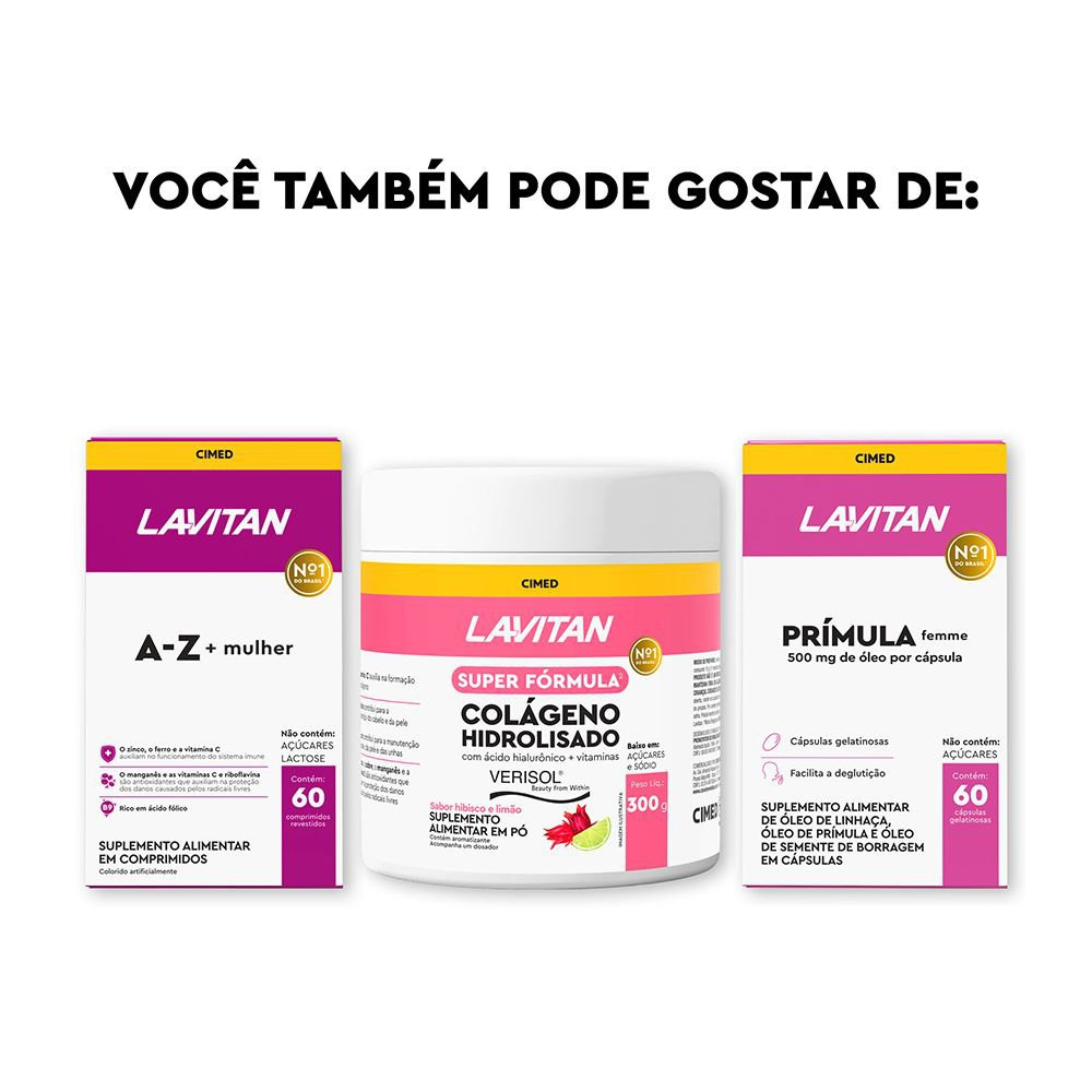 Suplemento Alimentar Lavitan Cabelos E Unhas 30 Cápsulas — imagem 4 | Drogaria Taveira