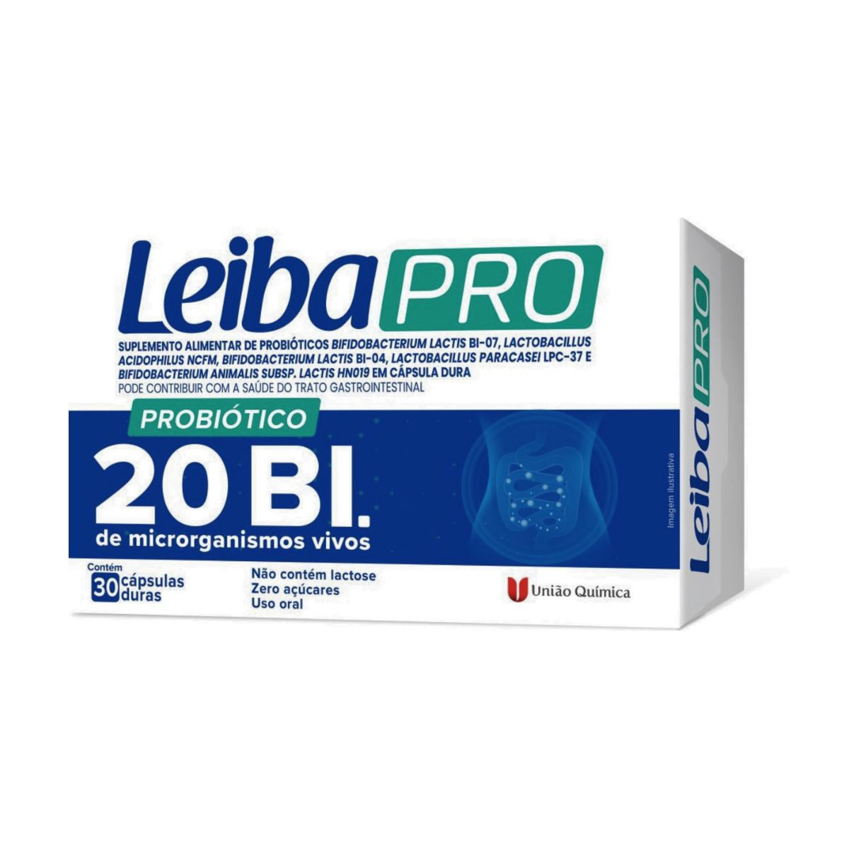 Suplemento Alimentar Leiba Pro Probiótico 3o Cápsulas Duras — Leiba Pro | Drogaria Taveira