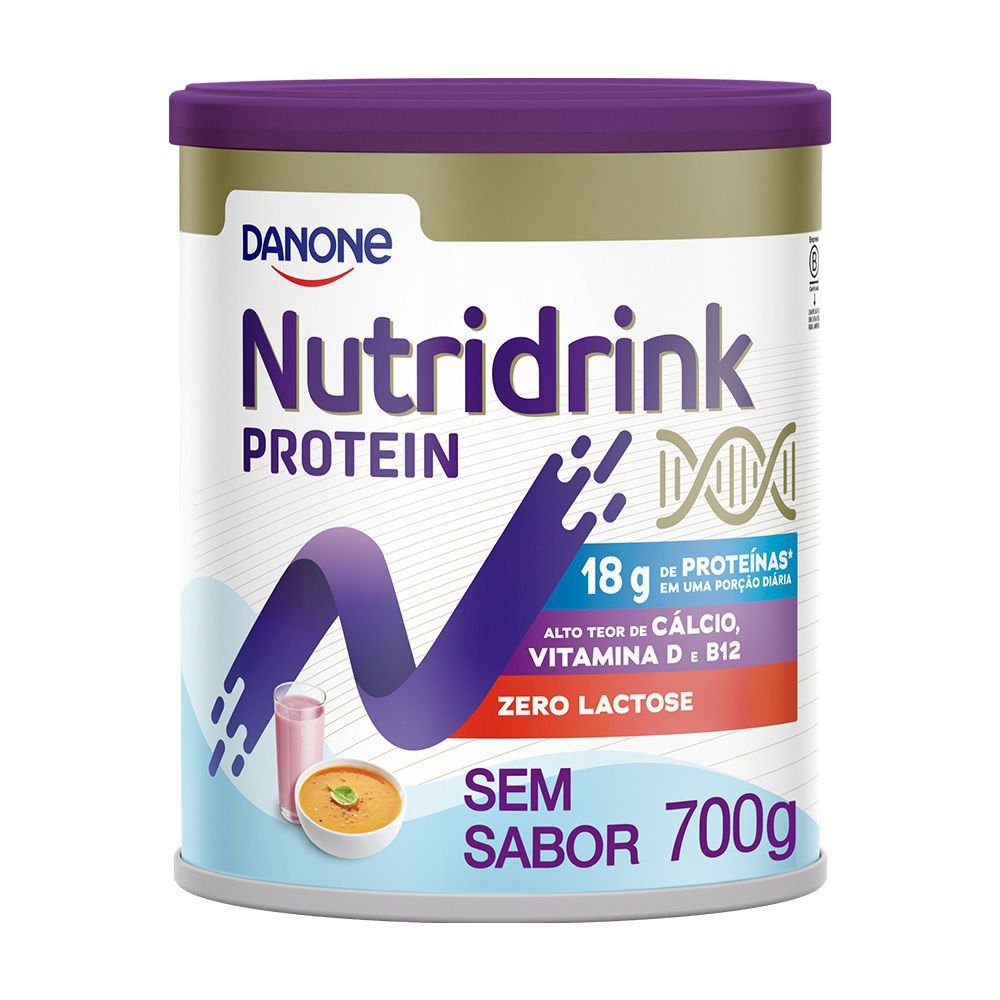 Suplemento Alimentar Nutridrink Protein Sem Sabor Zero Lactose 700g — Nutridrink | Drogaria Taveira