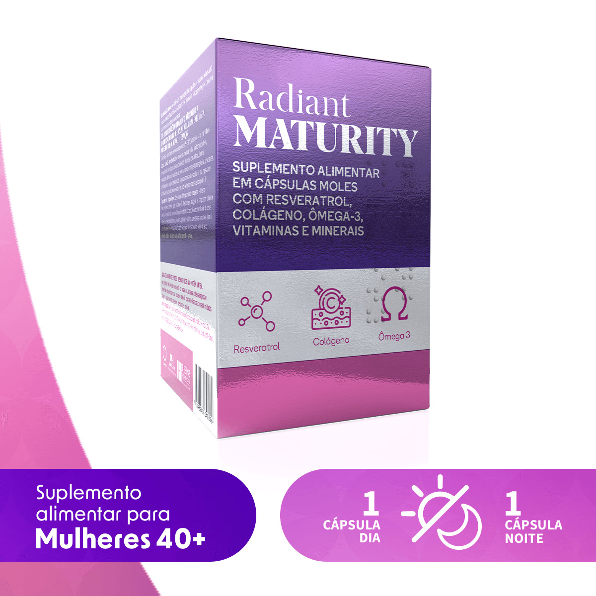 Suplemento Alimentar Radiant Maturity 60 Cápsulas — imagem 2 | Drogaria Taveira