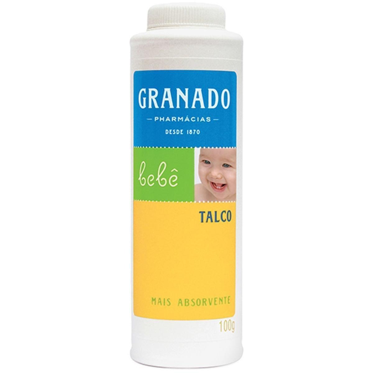 Talco Infantil Granado Bebê Amido de Milho e Óxido de Zinco 100g — Granado | Drogaria Taveira