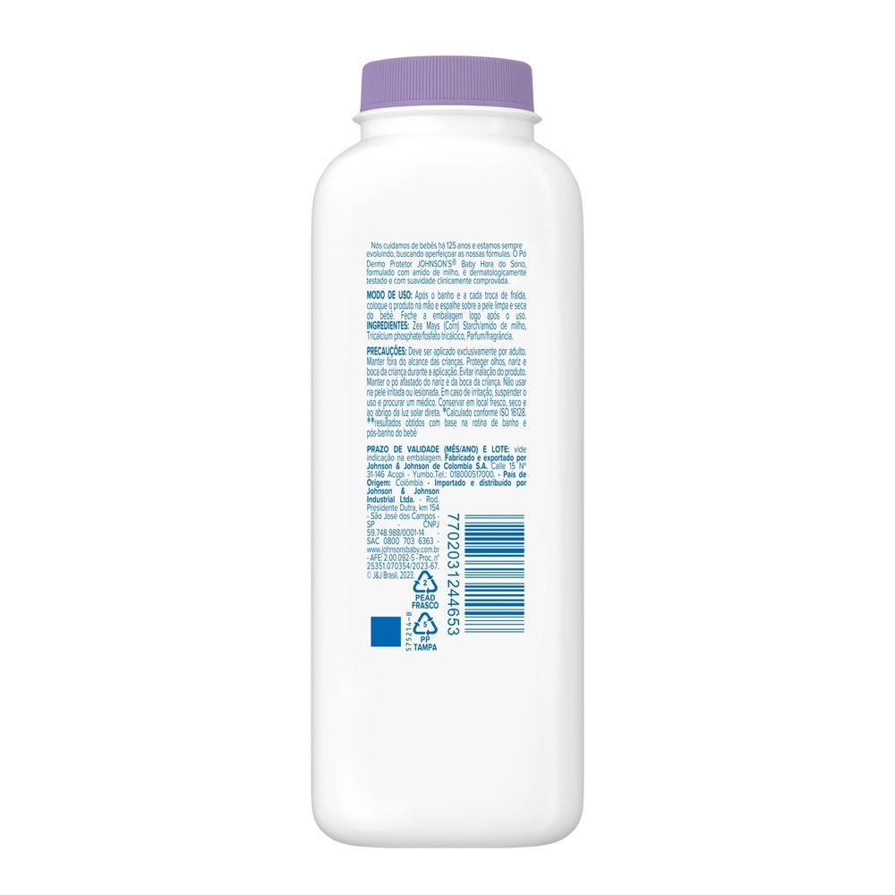Talco Infantil Johnson's Baby Dermo Protetor Hora do Sono 100g — imagem 3 | Drogaria Taveira