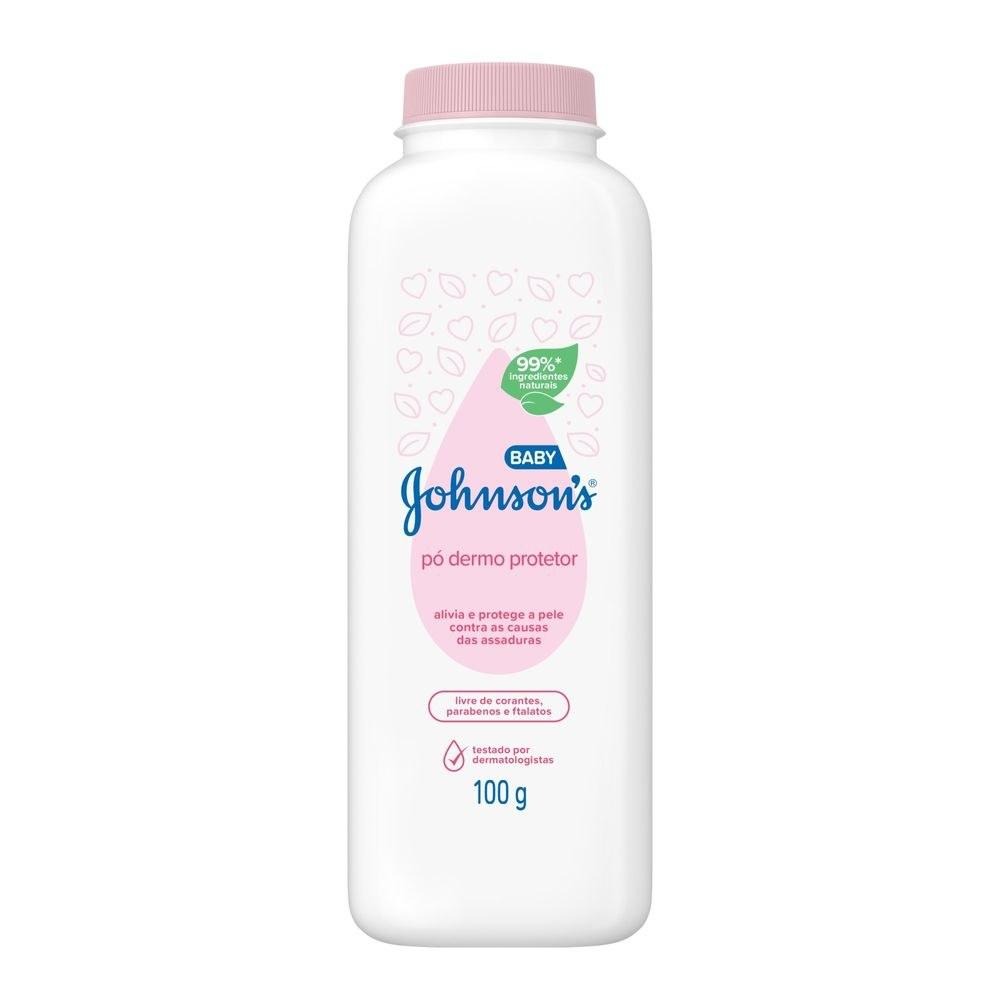 Talco Infantil Johnson's Baby Dermo Protetor Original 100g — imagem 2 | Drogaria Taveira