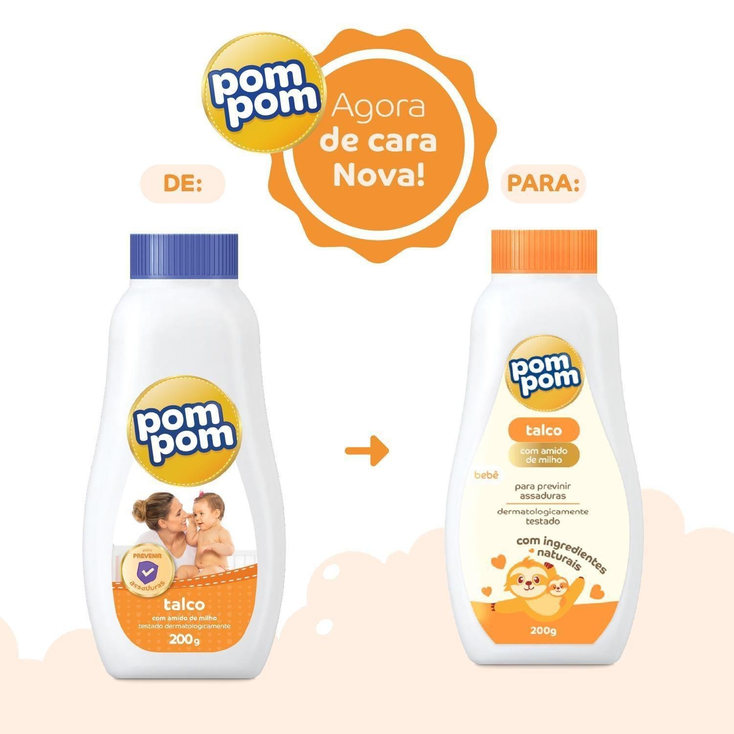 Talco Infantil Pom Pom 200g — imagem 4 | Drogaria Taveira