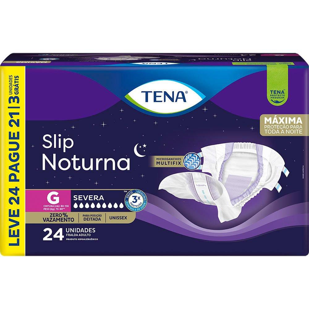 Tena Fralda Geriátrica Descartável Adulto Tena Slip Noturna G 70 A 90kg Leve 24 Pague 21 Unidades — Tena | Drogaria Taveira
