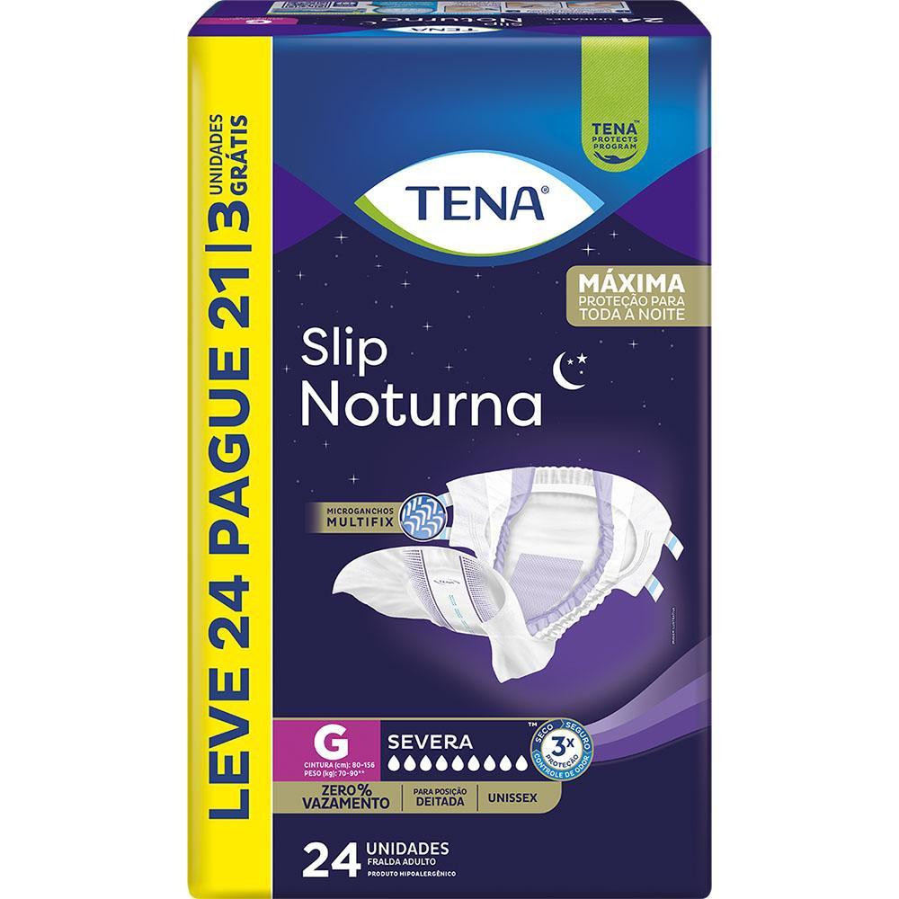 Tena Fralda Geriátrica Descartável Adulto Tena Slip Noturna G 70 A 90kg Leve 24 Pague 21 Unidades — imagem 3 | Drogaria Taveira