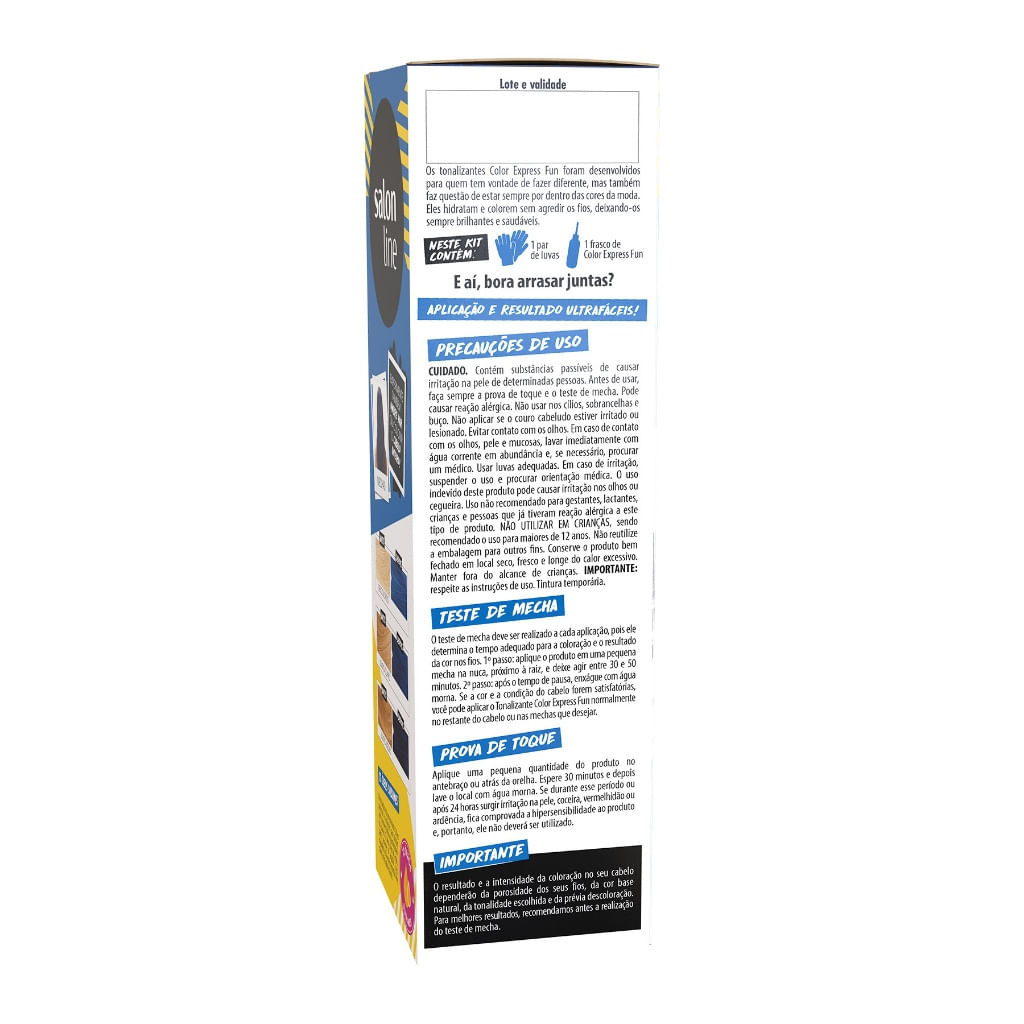 Tintura Salon Line Fun Blue Rock 100ml — imagem 3 | Drogaria Taveira