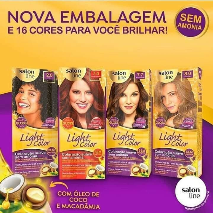 Tintura Salon Line Light Color Cor: 7.7 Marrom Dourado — imagem 4 | Drogaria Taveira