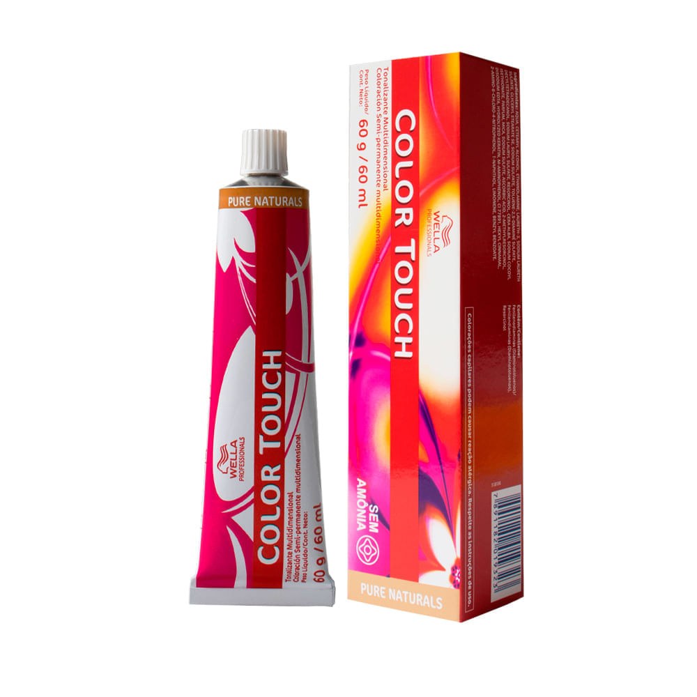 Tonalizante Wella Professionals Color Touch Pure Naturals 9/0 Louro Ultraclaro 60 g — imagem 2 | Drogaria Taveira
