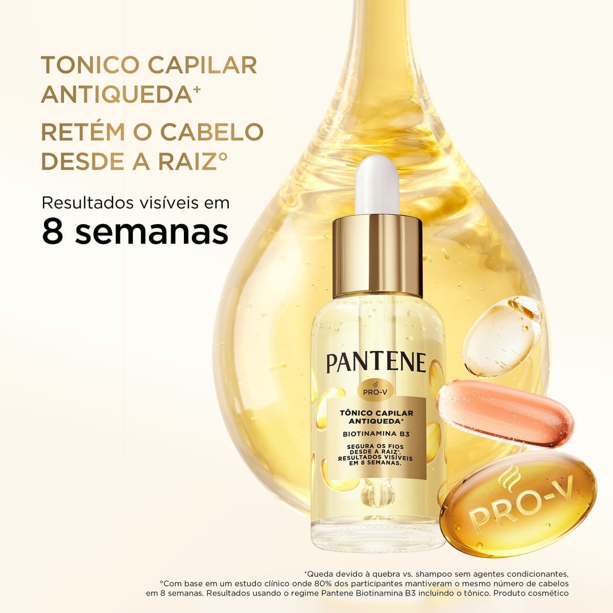 Tônico Capilar Pantene PRO-V Biotinamina B3 Antiqueda 52ml — imagem 2 | Drogaria Taveira