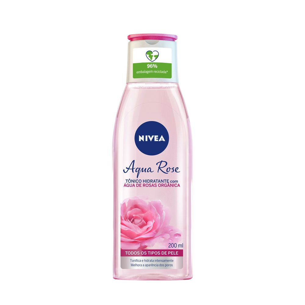Tônico Facial Nivea Aqua Rose com Água de Rosas Orgânica 200ml — imagem 2 | Drogaria Taveira