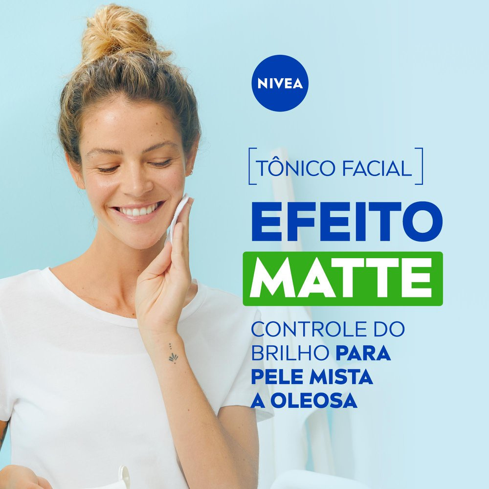 Tônico Facial Nivea Visage Adstringente Controle do Brilho 200ml — imagem 2 | Drogaria Taveira