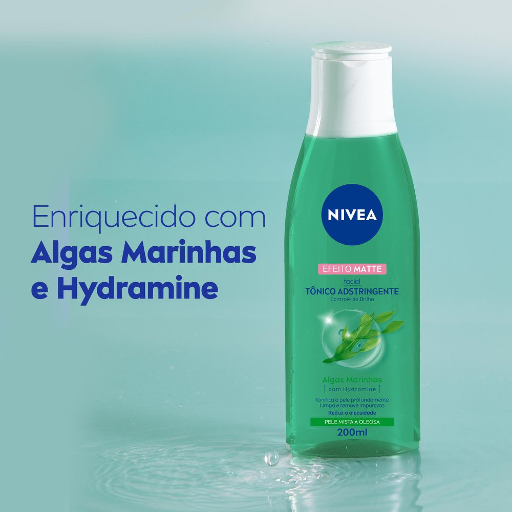Tônico Facial Nivea Visage Adstringente Controle do Brilho 200ml — imagem 4 | Drogaria Taveira