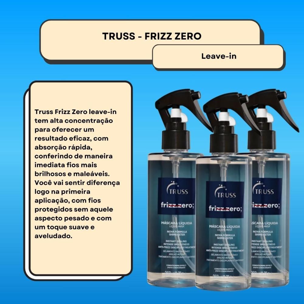Truss Frizz Zero Kit - 3 Leave-ins 260ml — imagem 2 | Drogaria Taveira