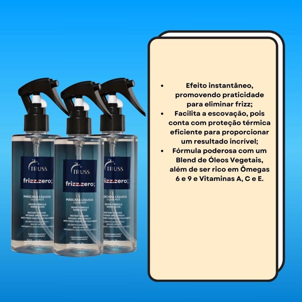 Truss Frizz Zero Kit - 3 Leave-ins 260ml — imagem 3 | Drogaria Taveira