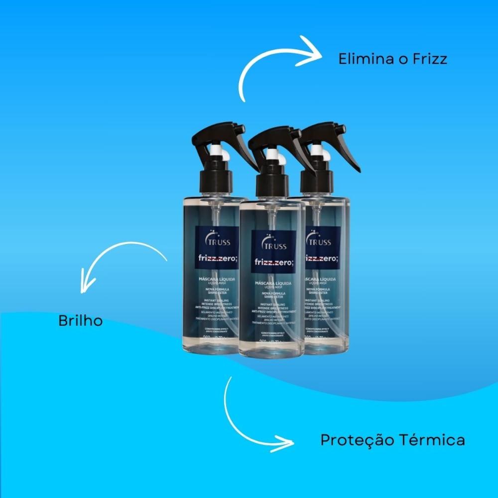 Truss Frizz Zero Kit - 3 Leave-ins 260ml — imagem 4 | Drogaria Taveira