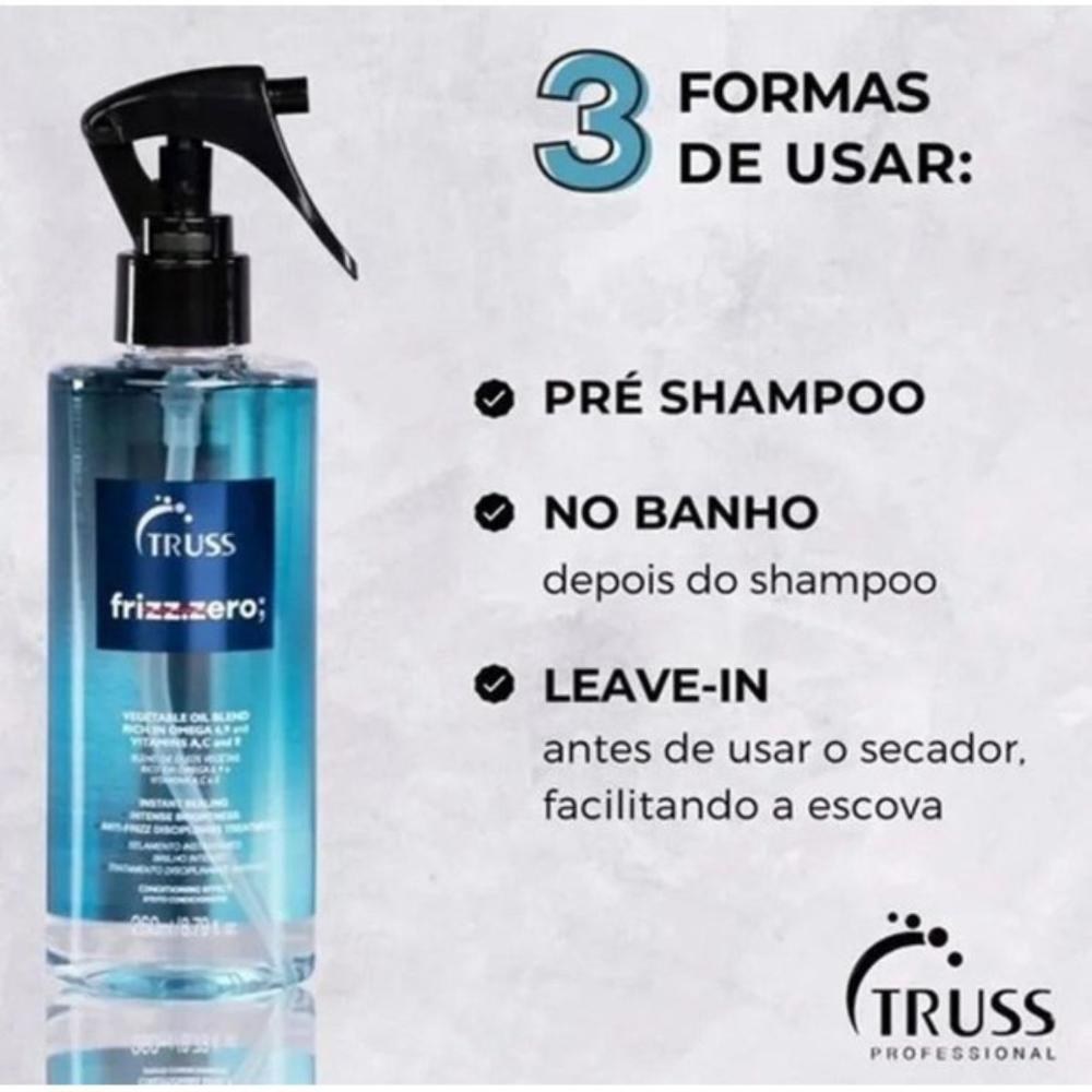 Truss Frizz Zero Leave-In 260ml — imagem 4 | Drogaria Taveira