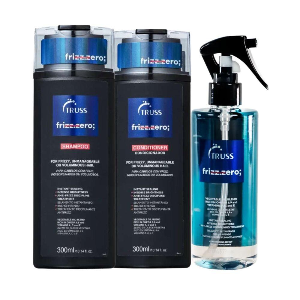 Truss Frizz Zero - Shampoo 300ml + Condicionador 300ml + Leave-in 260ml — imagem 2 | Drogaria Taveira