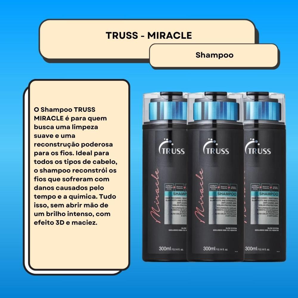 Truss Miracle Kit 3 Shampoo 300ml — imagem 2 | Drogaria Taveira