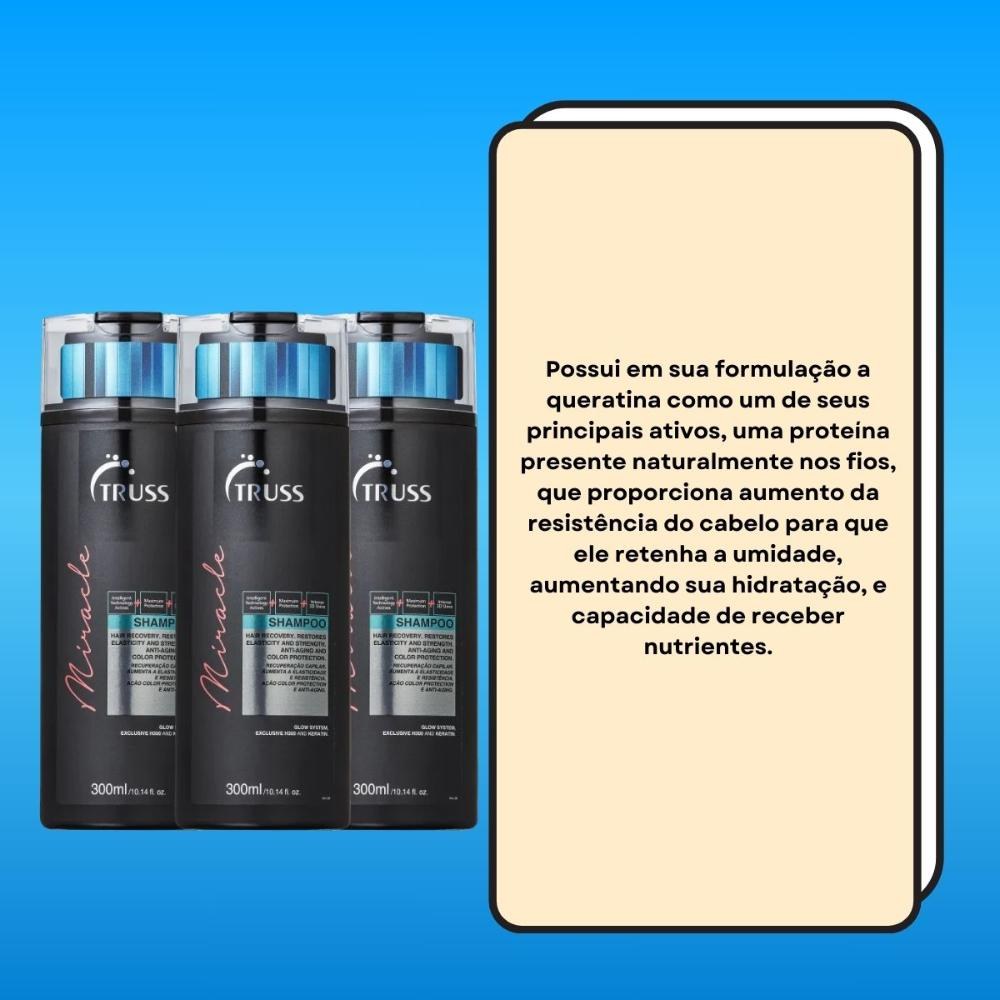 Truss Miracle Kit 3 Shampoo 300ml — imagem 3 | Drogaria Taveira