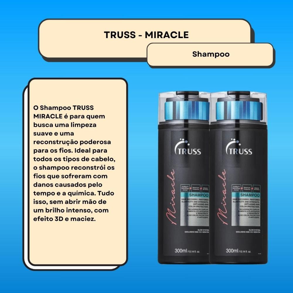 Truss Miracle Shampoo 300ml - Kit com 2 unidades — imagem 2 | Drogaria Taveira