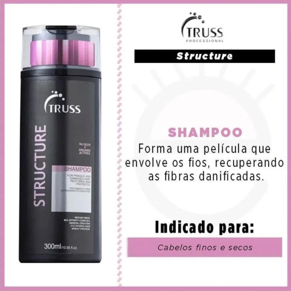 Truss Structure Shampoo 300ml — imagem 2 | Drogaria Taveira