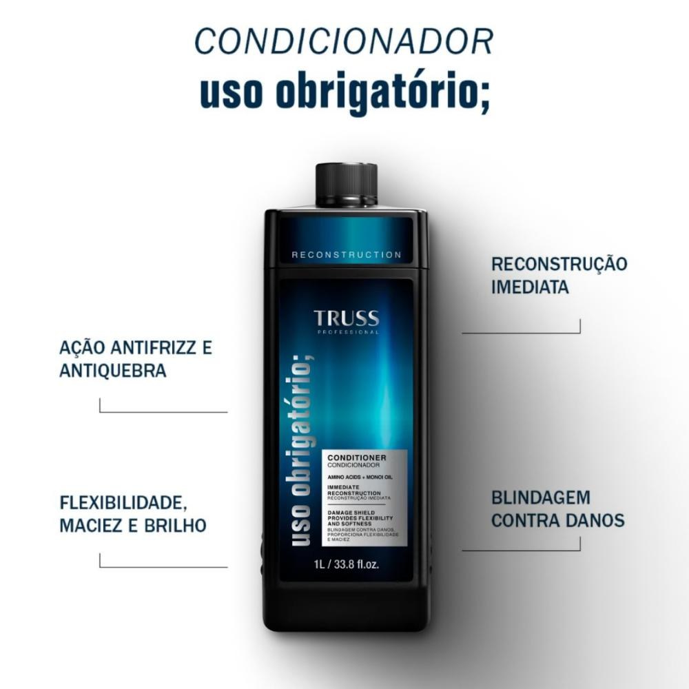 Truss Uso Obrigatório Reconstruction - Condicionador de 1L — imagem 2 | Drogaria Taveira